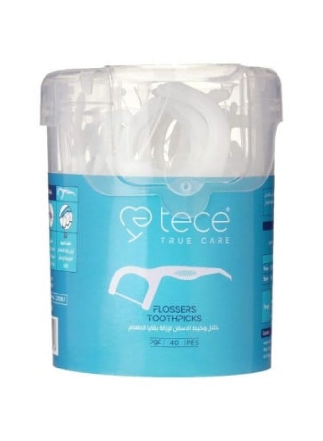 خلال وخيط أسنان لإزالة بقايا الطعام - 40 عود